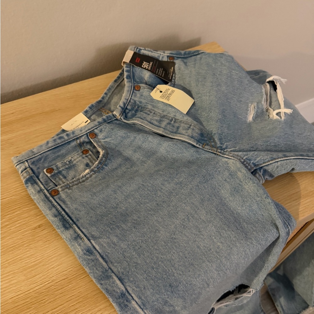 Levi's Light Blue Straight Leg Jeans